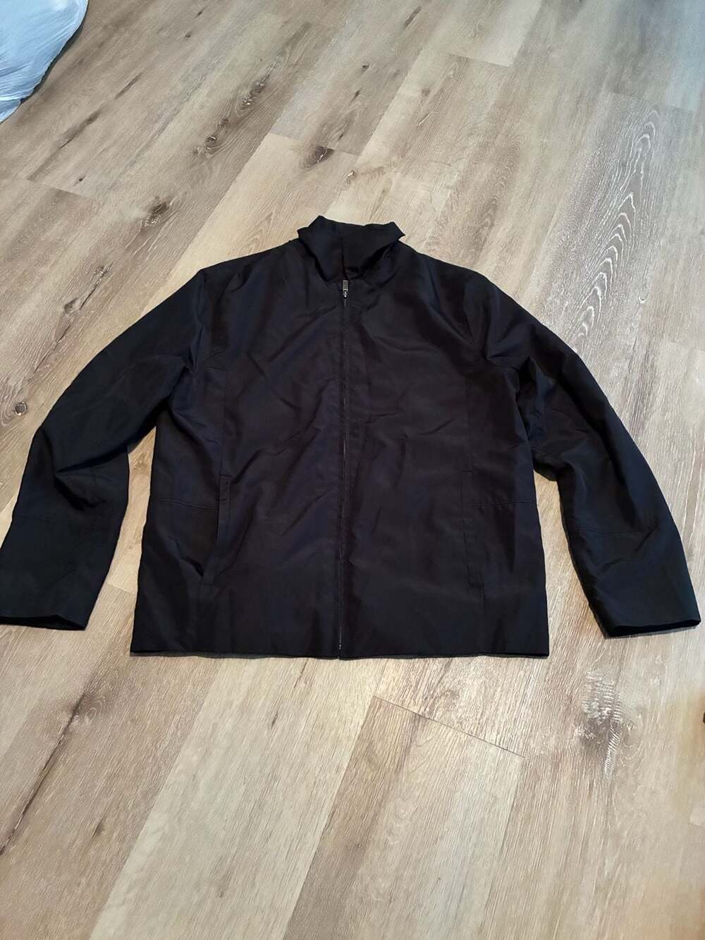 Banana Republic Men's Black Full Zip Lightweight Polyester Jacket Size Small